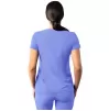 Modern V-Neck Top A6008 Ceil Blue