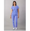Modern V-Neck Top A6008 Ceil Blue