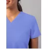 Modern V-Neck Top A6008 Ceil Blue
