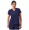 Modern V-Neck Top A6008 Navy