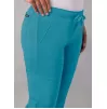 Skinny Leg Cargo Pant A6104 Teal Blue