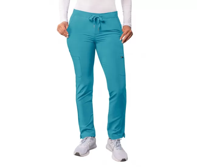 Medicininės kelnės Cargo A6104 žalsvai mėlynos