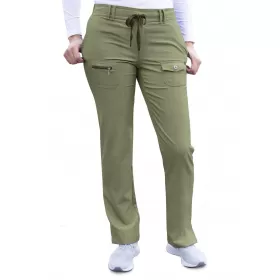 Women's Slim Fit 6 Pocket Pant P4100 Heather Olive