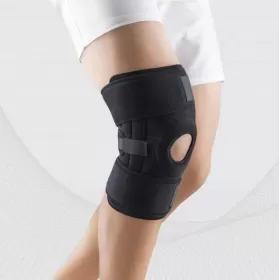 Elastic medical neoprene knee band with flexible inserts, ELAST 9903-01 LUX