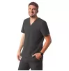 Men's Classic V-Neck Top A6006 Pewter