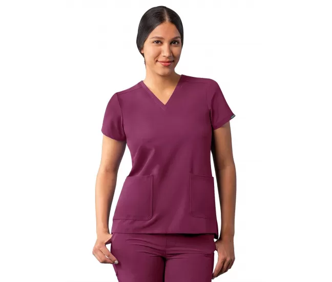 Medicininė palaidinė A6008 tamsiai raudona (vyno)