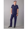 Men's Modern V-Neck Top A6010 Navy