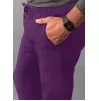 Men's Slim Leg Cargo Pant A6106 Eggplant Men's Slim Leg Cargo Pant A6106 Eggplant