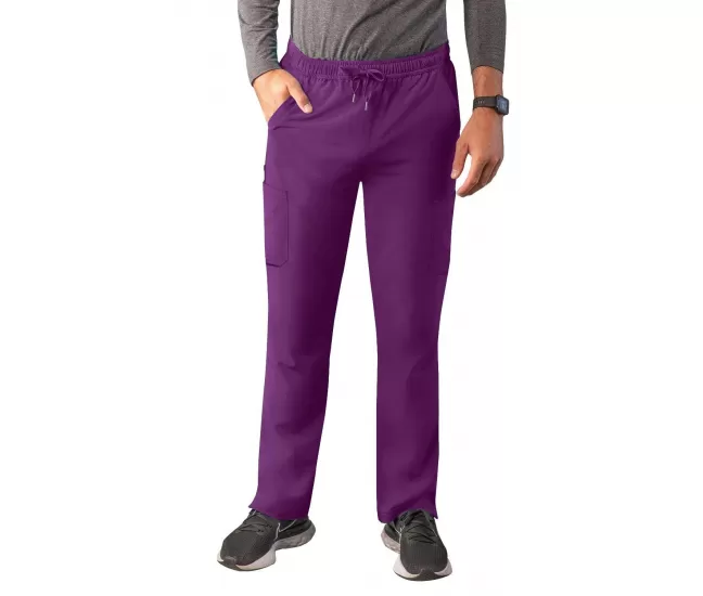 Men's Slim Leg Cargo Pant A6106 Eggplant Men's Slim Leg Cargo Pant A6106 Eggplant