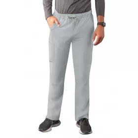 Men's Slim Leg Cargo Pant A6106 Silver Gray