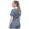 Women's Elevated V-neck Scrub Top P4212 Heather Navy