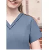 Women's Elevated V-neck Scrub Top P4212 Heather Navy