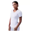 Women's Modern V-Neck Scrub Top P7002 White