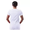Women's Modern V-Neck Scrub Top P7002 White