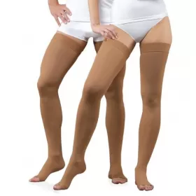 Medical compressive stockings without toecap, unisex, CCL1, ELAST 0403 LUX