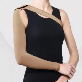 Medical elastic compression sleeve with a shoulder strap, CCL2,  TONUS 0403-01