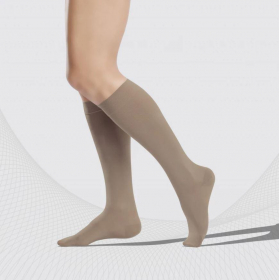Medicininės tampriosios kompresinės kojinės iki kelių, dengiančios pirštus, universalios, I komp. kl., ELAST 0401 Soft
