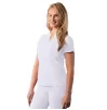 Notched V-neck Top A6002 White
