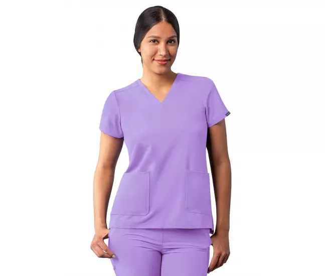 Modern V-Neck Top A6008 Lavender