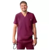 Men's Modern V-Neck Top A6010 Wine