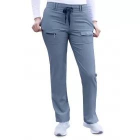 Women's Slim Fit 6 Pocket Pant P4100 Heather Navy