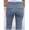 Women's Slim Fit 6 Pocket Pant P4100 Heather Navy