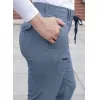 Women's Slim Fit 6 Pocket Pant P4100 Heather Navy