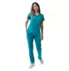 Women’s Sweetheart V-neck Scrub Top P4210 Teal Blue