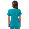 Women’s Sweetheart V-neck Scrub Top P4210 Teal Blue