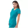 Women’s Sweetheart V-neck Scrub Top P4210 Teal Blue