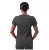 Women's Modern V-Neck Scrub Top P7002 Pewter