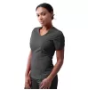 Women's Modern V-Neck Scrub Top P7002 Pewter