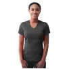 Women's Modern V-Neck Scrub Top P7002 Pewter