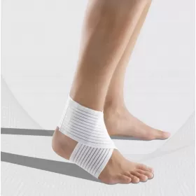 Elastic medical foot bandage, white, ELAST 0005