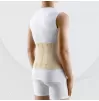 Elastic medical belt with crossed metal inserts and reinforcement straps for lumbar spine fixation, size 5-6, TONUS 0012-01