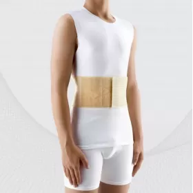 Elastic medical belt for inguinal hernia treatment, for umbilical hernia, with a removable bandage, TONUS 0511-01