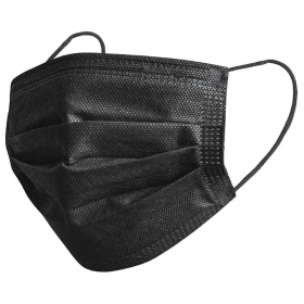 3-Ply Disposable Face Mask, black, 50pcs 3-Ply Disposable Face Mask, black, 50pcs