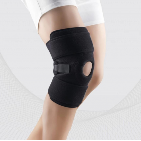 Tamprusis medicininis tvarstis iš neopreno, skirtas kelio sąnario fiksacijai, su atvira kelio girnele, universalus, ELAST 9903 LUX Tamprusis medicininis tvarstis iš neopreno, skirtas kelio sąnario fiksacijai, su atvira kelio girnele, universalus, ELAST 9903 LUX