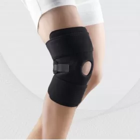 Elastic medical neoprene knee band with opening for kneecap, universal, ELAST 9903 LUX