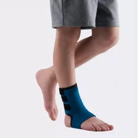 Elastic medical neoprene foot band, with Velcro fastener, for children, bluish, ELAST 0310 D LUX