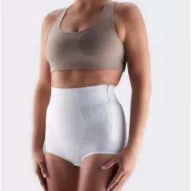 Elastic medical high waistline postnatal briefs with zipper, ELAST 9907