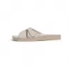 Orthopedic leather opened slippers Dr. Luigi, white