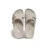 Orthopedic leather opened slippers Dr. Luigi, white