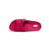 Orthopedic leather opened slippers Dr. Luigi, fuchsia