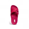 Orthopedic leather opened slippers Dr. Luigi, fuchsia