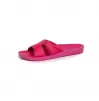 Orthopedic leather opened slippers Dr. Luigi, fuchsia