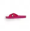 Orthopedic leather opened slippers Dr. Luigi, fuchsia