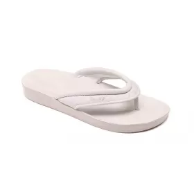Orthopedic leather slippers DrLuigi, white