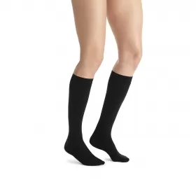 Medical compression stockings to the knees, soft, covering the toes, CCL1, JOBST Opaque