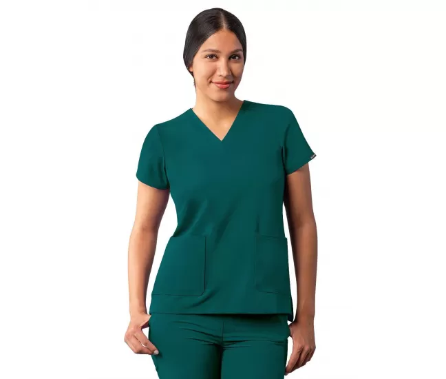 Medicininė palaidinė A6008 tamsiai žalia